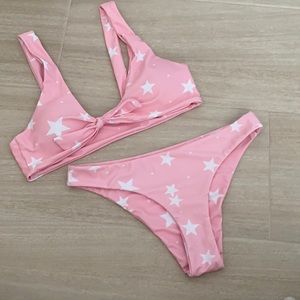 Pink Star Bikini Set